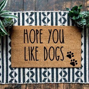 Urban Owl Hope You Like Dogs Doormat - 18" x 30"